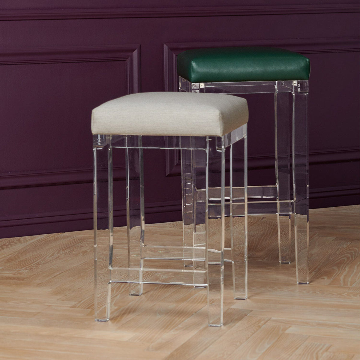 Made Goods Ramsey Bar Stool in Clear Acrylic