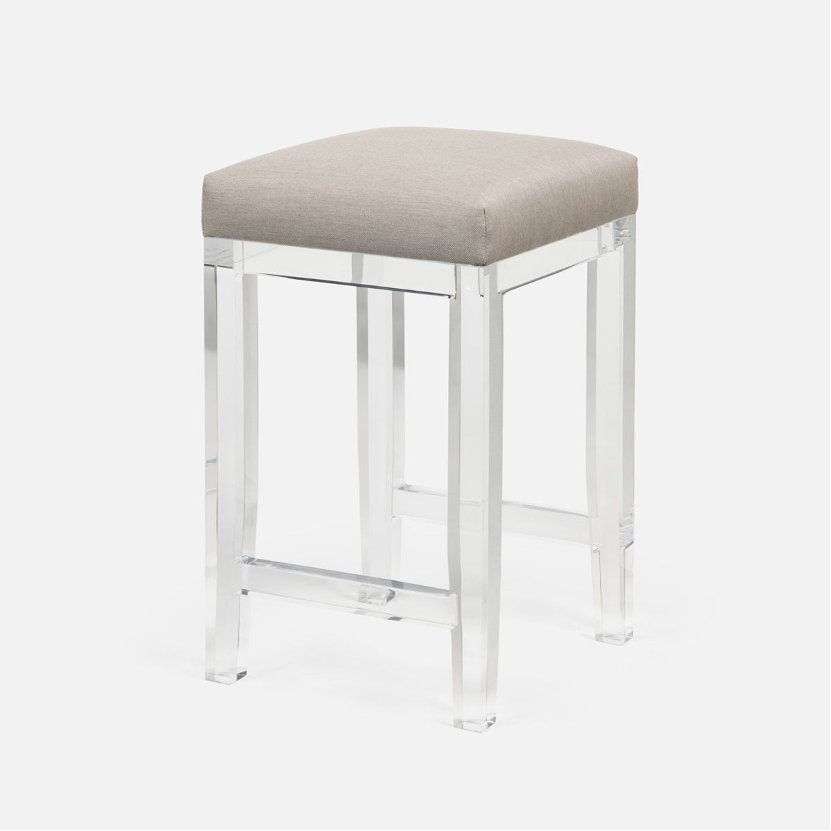 Made Goods Ramsey Counter Stool in Clear Acrylic