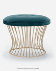 Made Goods Roderic Oval Stool in Bassac Shagreen Leather