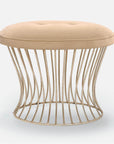 Made Goods Roderic Oval Stool in Liard Cotton Velvet