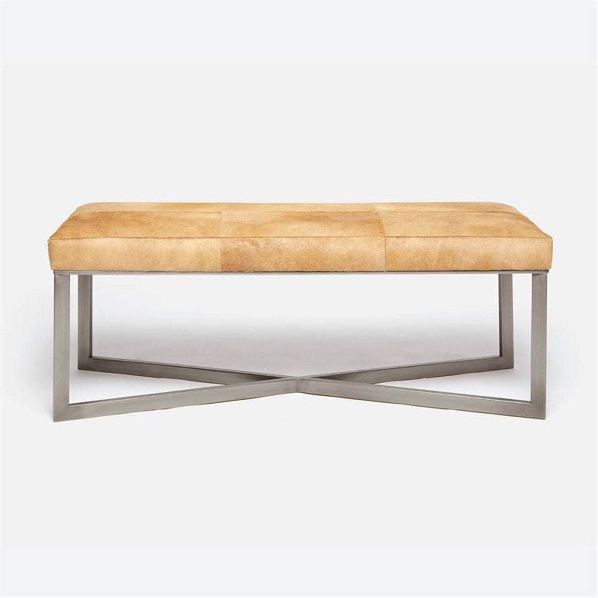 Made Goods Roger Cowhide Double Bench in Bassac Shagreen Leather