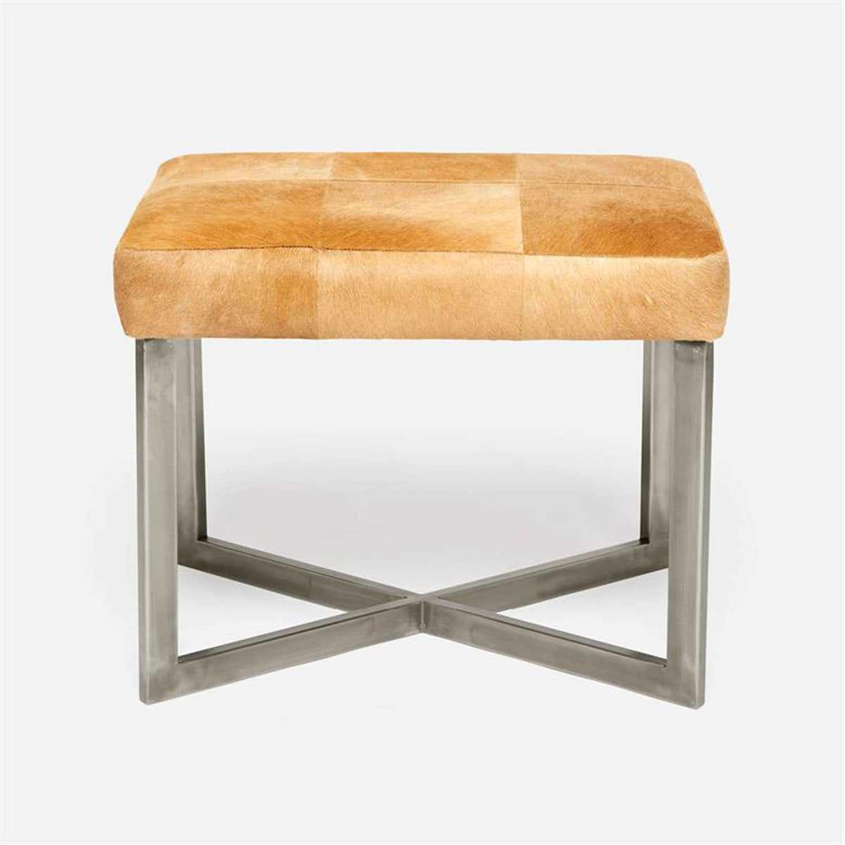 Made Goods Roger Cowhide Single Bench in Hair-On-Hide