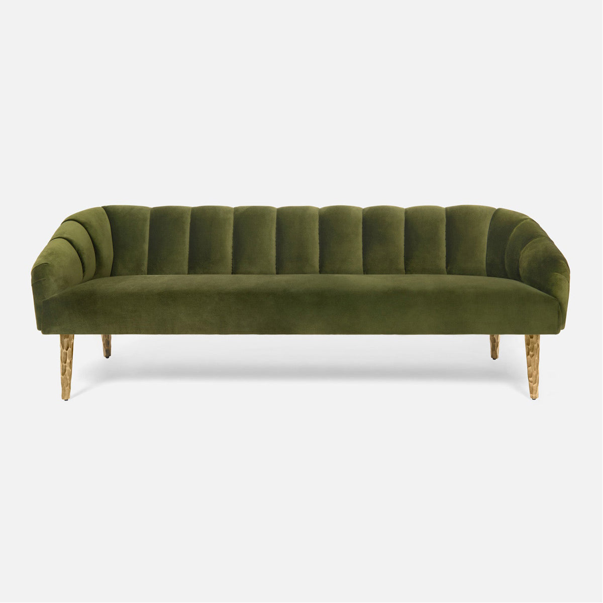 Made Goods Rooney Upholstered Shell Sofa in Pagua Fabric