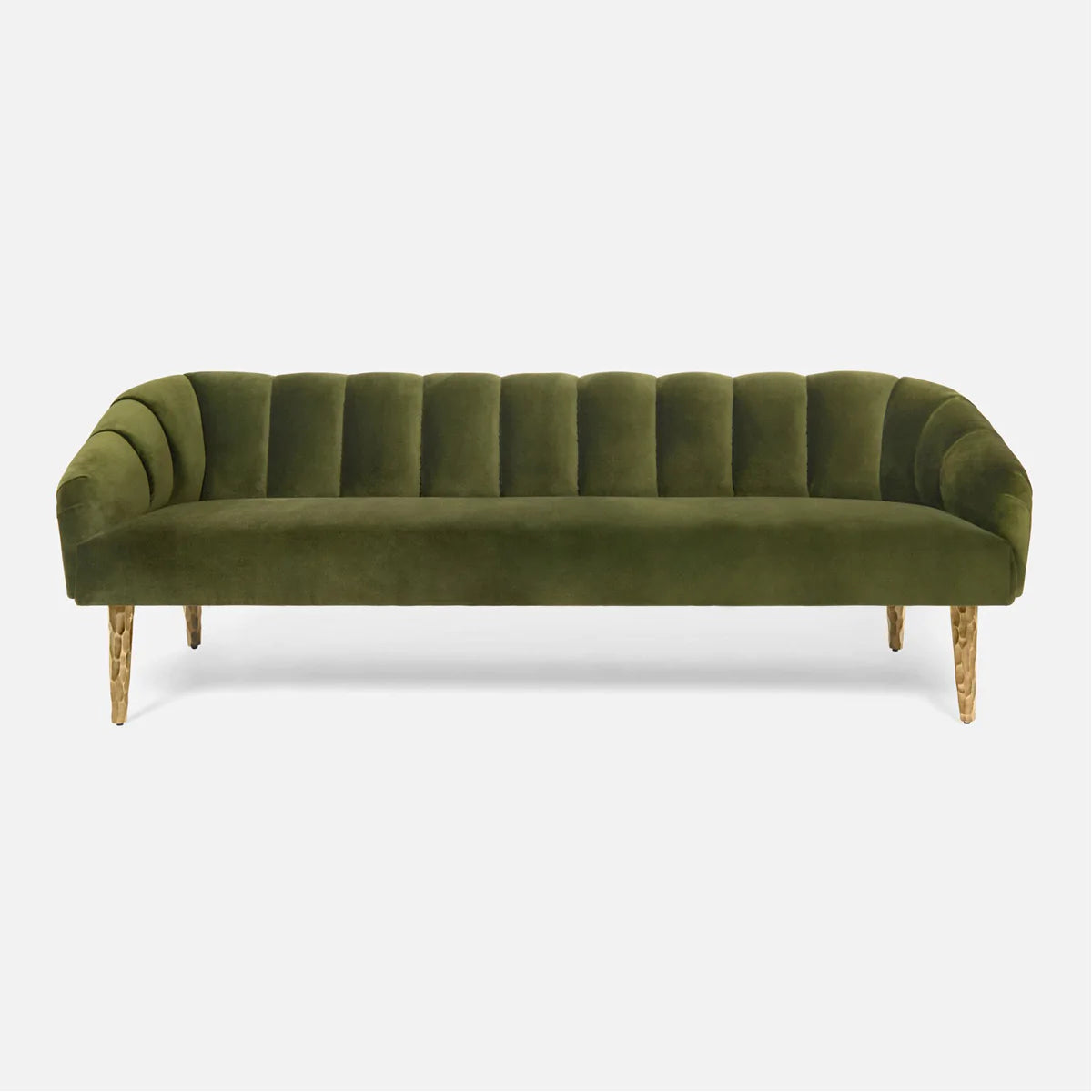 Made Goods Rooney Upholstered Shell Sofa in Clyde Fabric