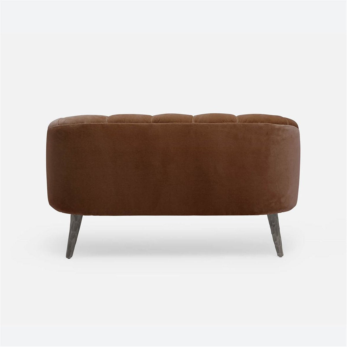 Made Goods Rooney Upholstered Shell 54-Inch Sofette in Garonne Leather