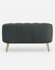 Made Goods Rooney Upholstered Shell 54-Inch Sofette in Aras Mohair