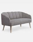 Made Goods Rooney Upholstered Shell 54-Inch Sofette in Aras Mohair