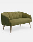 Made Goods Rooney Upholstered Shell 54-Inch Sofette in Aras Mohair