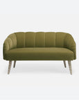 Made Goods Rooney Upholstered Shell 54-Inch Sofette in Aras Mohair