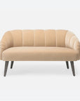 Made Goods Rooney Upholstered Shell 54-Inch Sofette in Aras Mohair