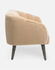 Made Goods Rooney Upholstered Shell 54-Inch Sofette in Aras Mohair