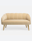 Made Goods Rooney Upholstered Shell 54-Inch Sofette in Aras Mohair