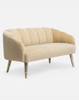 Made Goods Rooney Upholstered Shell 54-Inch Sofette in Aras Mohair