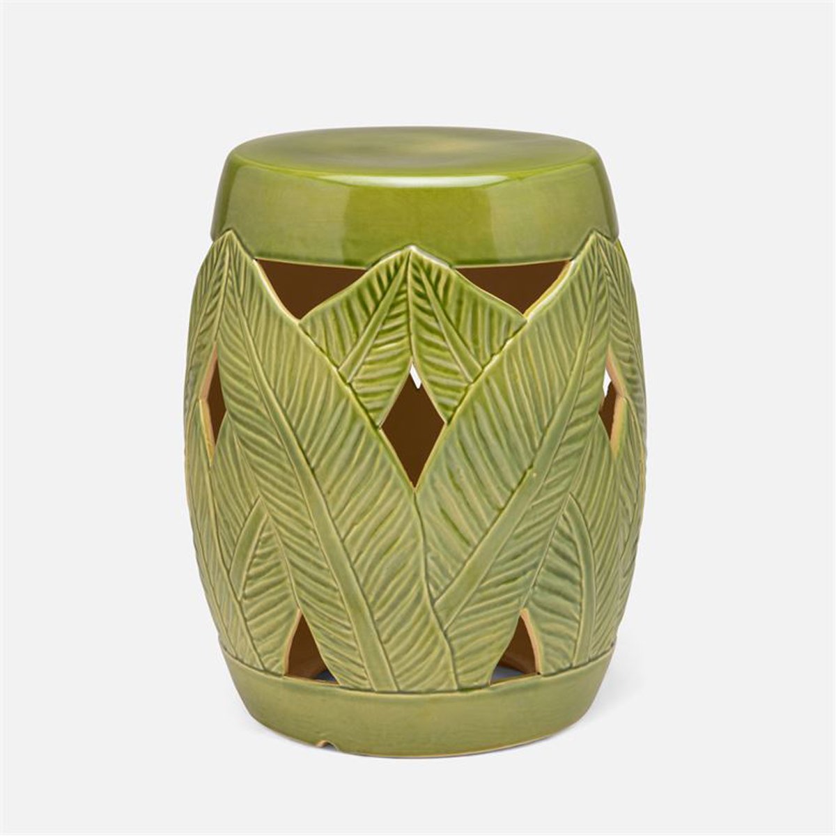 Made Goods Rosalba Leaf Design Outdoor Stool