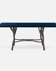 Made Goods Royce Rectangular Dining Table in Faux Horn Top