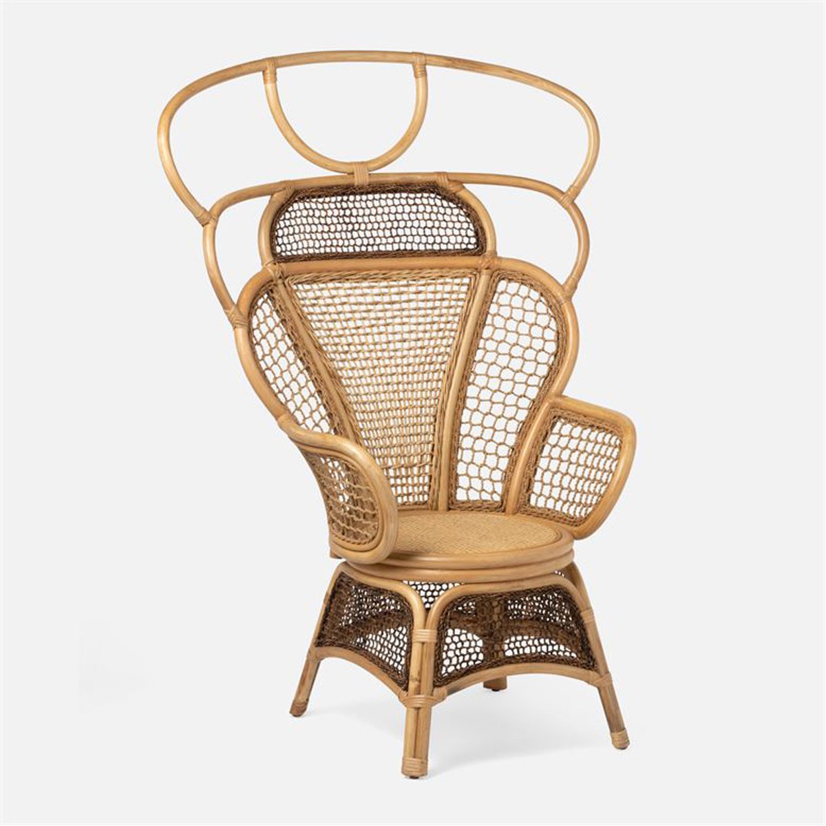 Made Goods Safiya Rattan Bamboo Lounge Chair