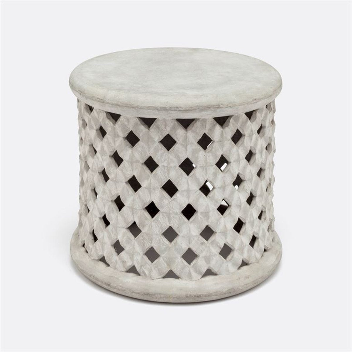 Made Goods Sandra Hexagonal Cut-Out Outdoor Stool