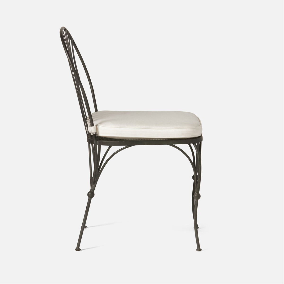 Made Goods Shayne Outdoor Dining Chair with Havel Velvet Cushion