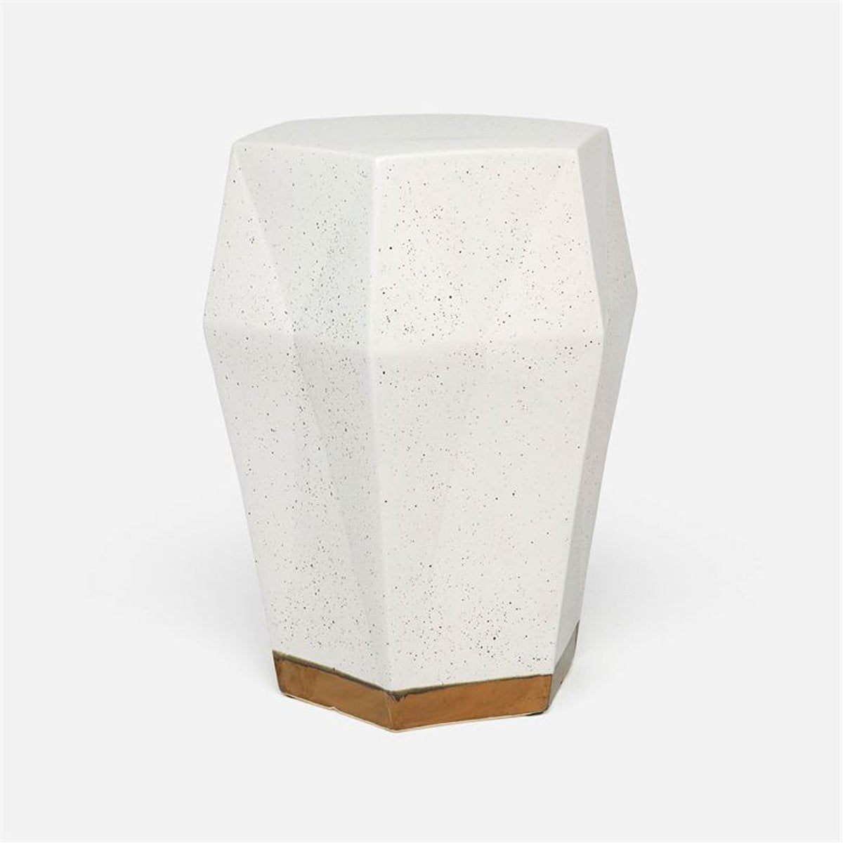 Made Goods Shelby Faceted Ceramic Outdoor Stool