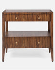 Made Goods Solaris Brazilian Wood Double Nightstand