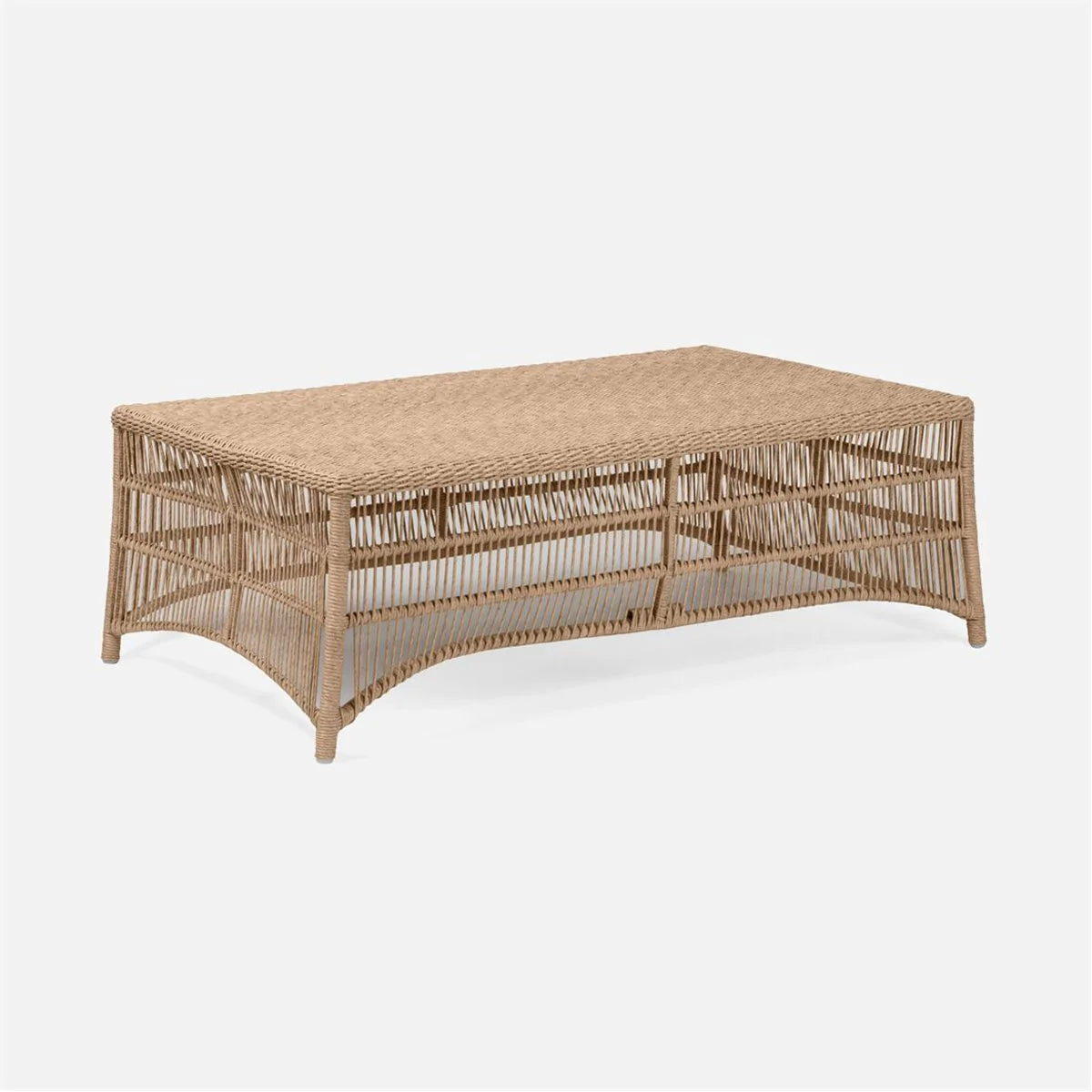 Made Goods Soma Twisted Faux Wicker Outdoor Coffee Table