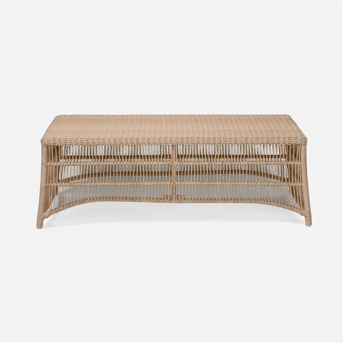 Made Goods Soma Twisted Faux Wicker Outdoor Coffee Table