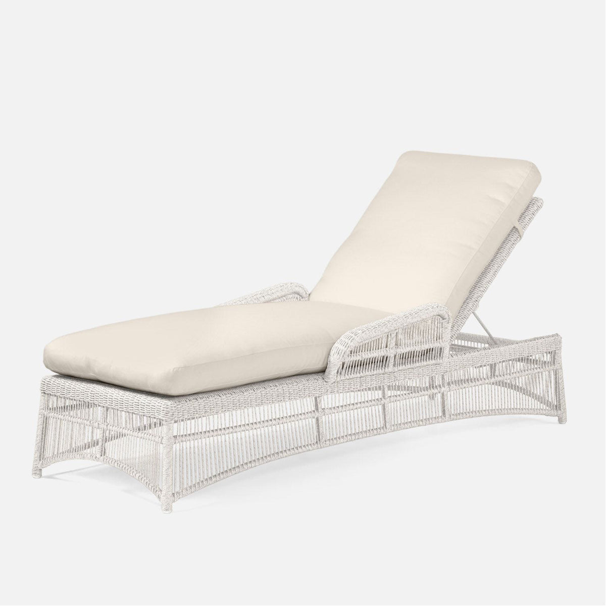 Made Goods Soma Outdoor Chaise Lounge in Garonne Leather