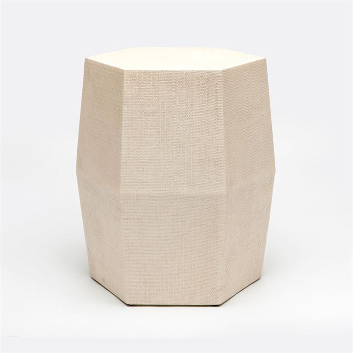 Made Goods Sutton Hexagonal Faux Raffia Stool