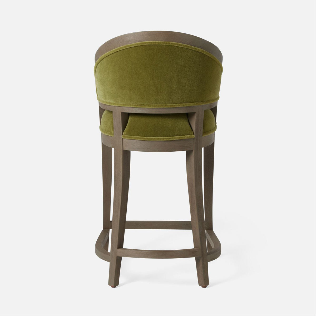 Made Goods Sylvie Curved Back Counter Stool in Mondego Cotton Jute