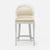 Made Goods Sylvie Curved Back Counter Stool in Mondego Cotton Jute