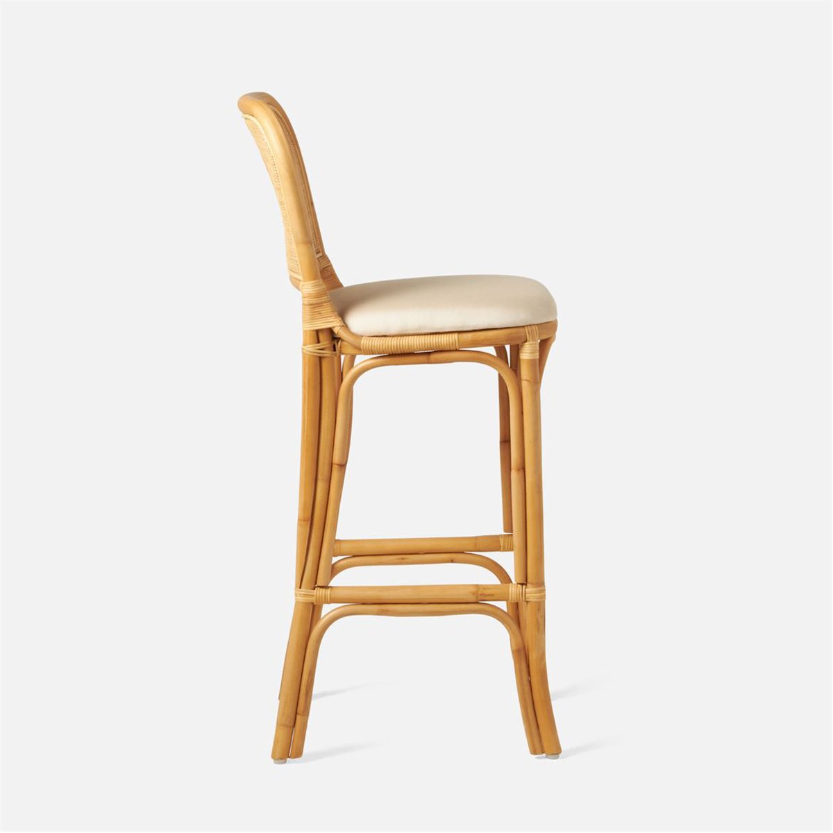 Made Goods Tatum Upholstered Bar Stool in Alsek Fabric