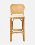 Made Goods Tatum Upholstered Bar Stool in Ettrick Cotton Jute