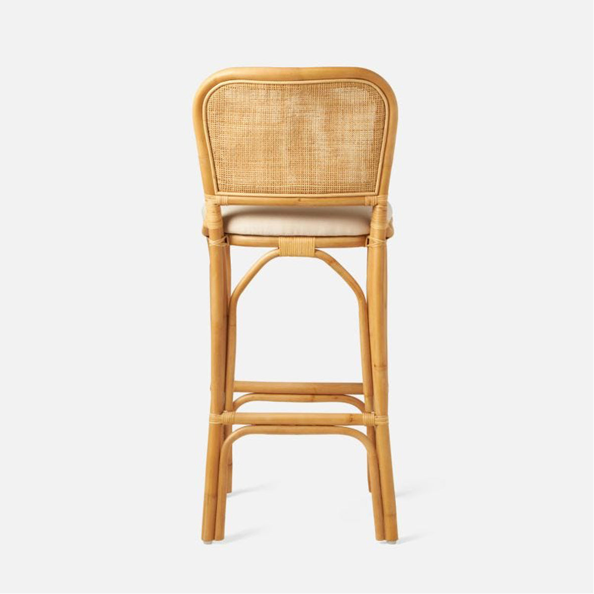 Made Goods Tatum Upholstered Bar Stool in Ettrick Cotton Jute