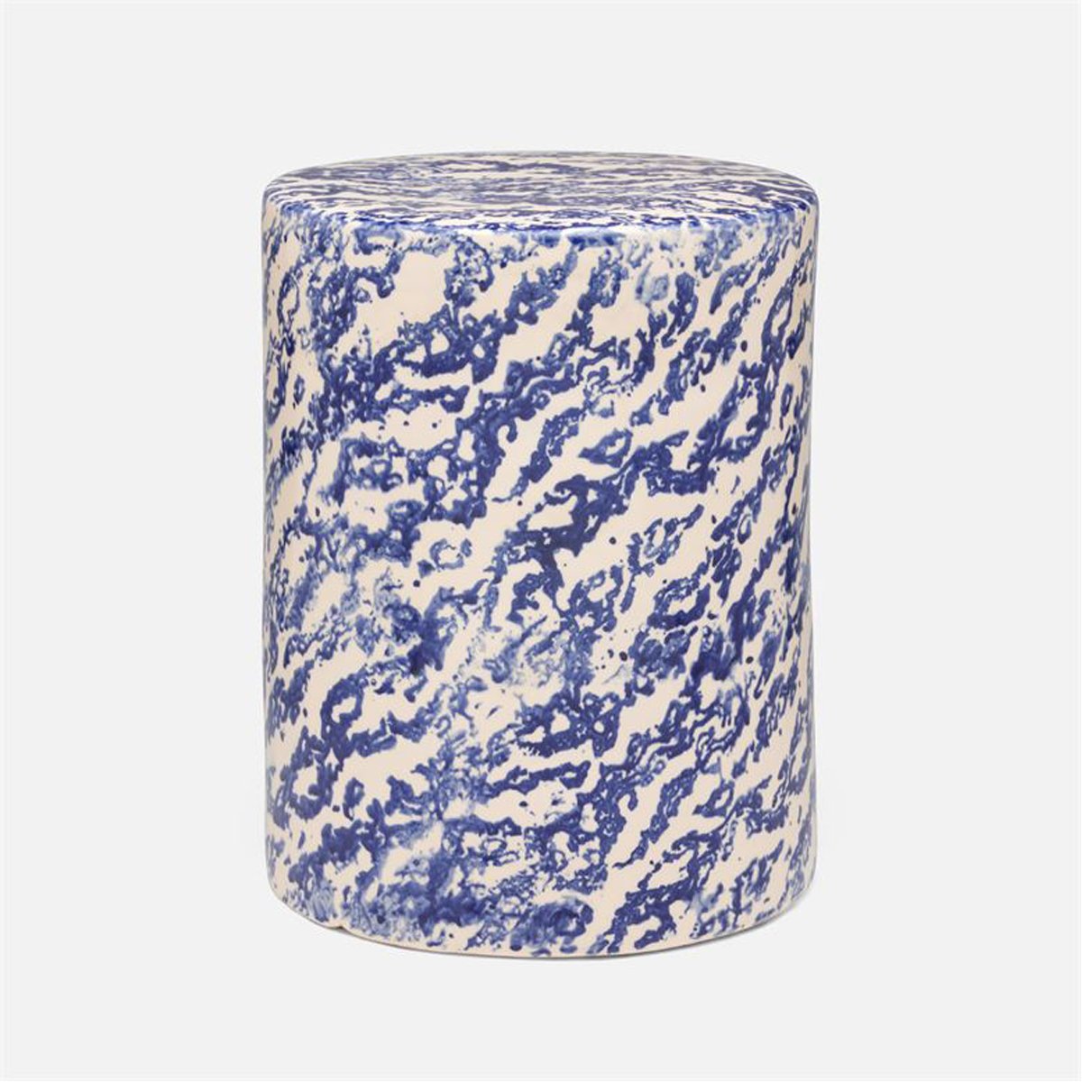 Made Goods Verena Marbleized Ceramic Outdoor Stool