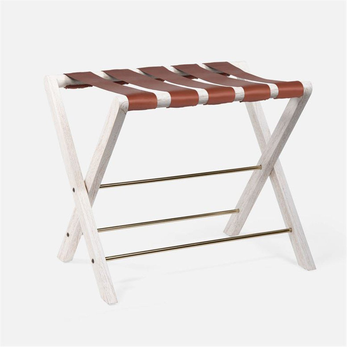 Made Goods Walvia Full-Grain Leather Luggage Rack