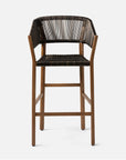 Made Goods Wentworth Faux Wicker Outdoor Bar Stool