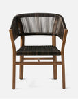 Made Goods Wentworth Dark Espresso and Natural Outdoor Dining Chair