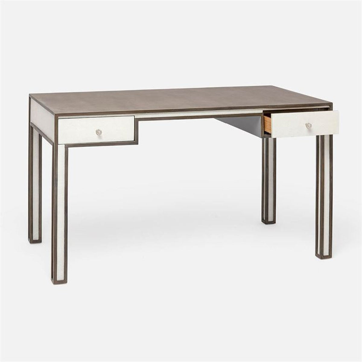 Made Goods Wolfred Faux Shagreen Oak Desk