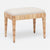 Made Goods Wren Upholstered Rattan Single Bench in Havel Velvet