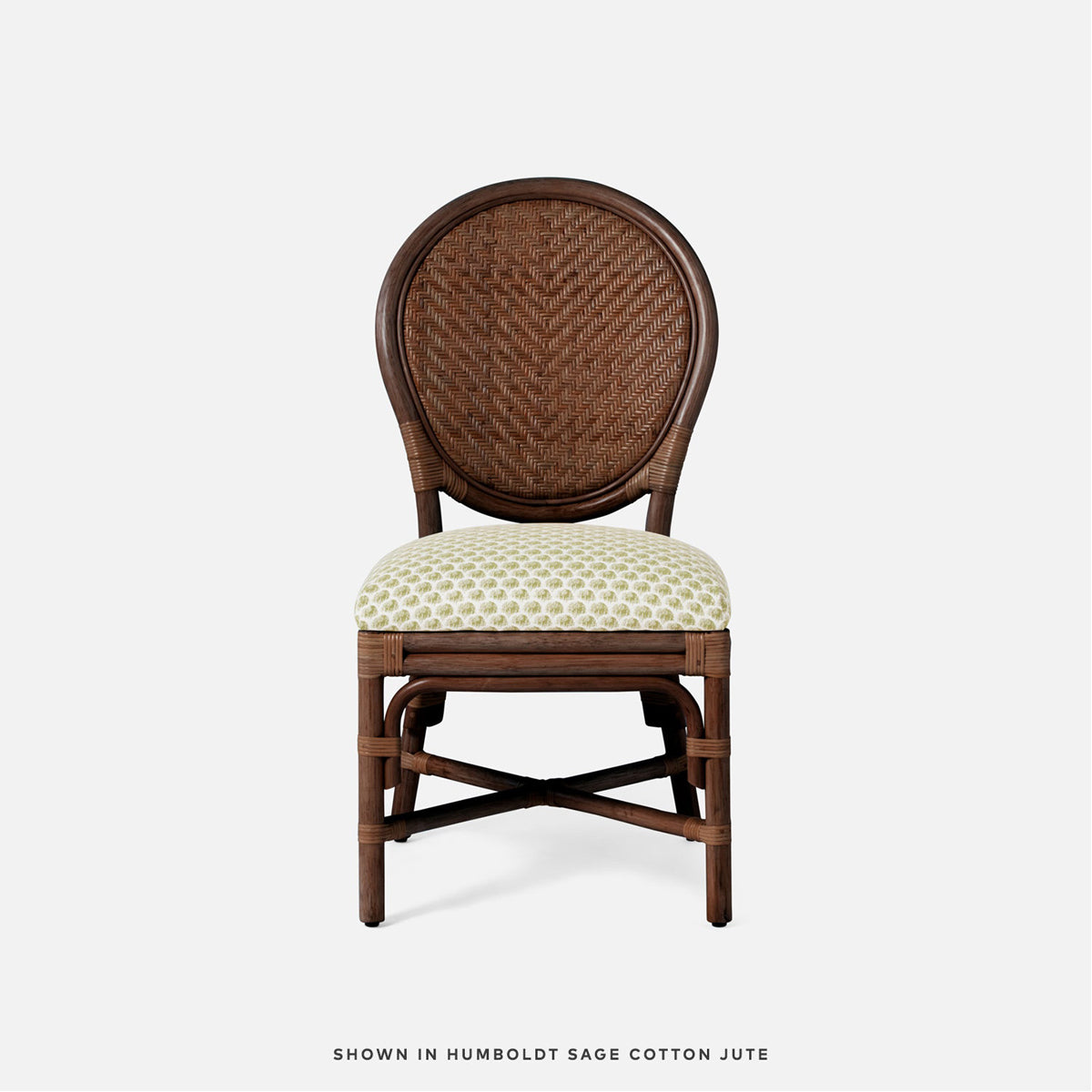 Made Goods Zondra Rattan Dining Chair in Lambro Boucle