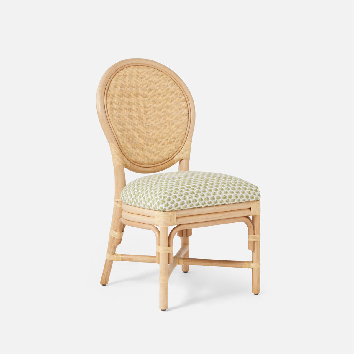 Made Goods Zondra Rattan Dining Chair in Lambro Boucle