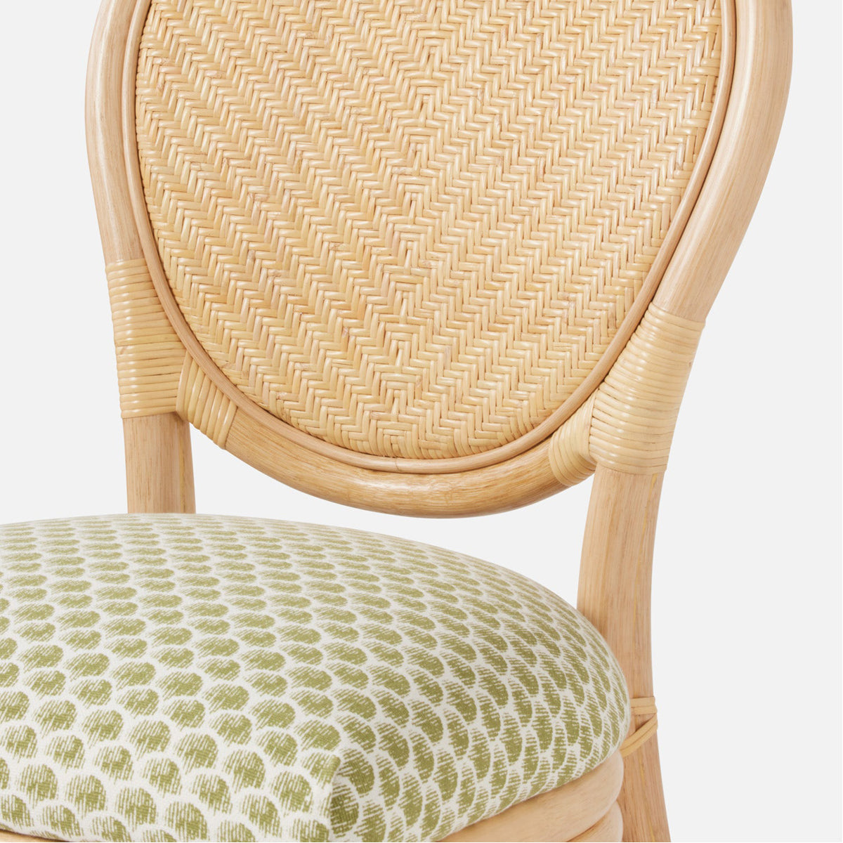 Made Goods Zondra Rattan Dining Chair in Lambro Boucle