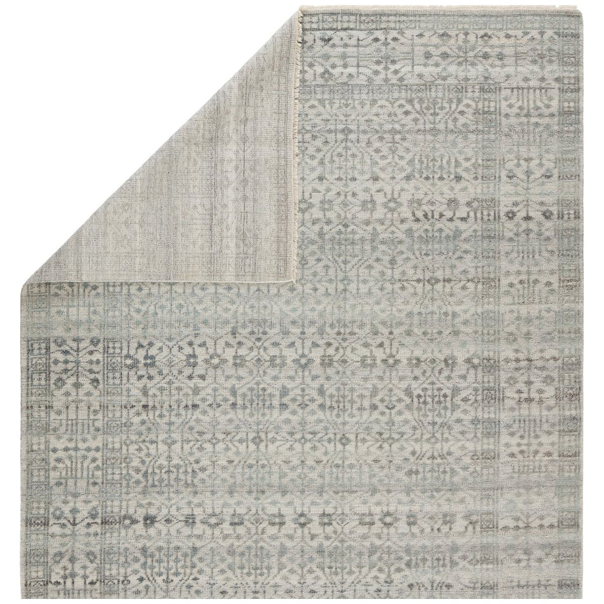 Jaipur Gaia Arinna Tribal Floral Gray Light Blue GAI02 Rug