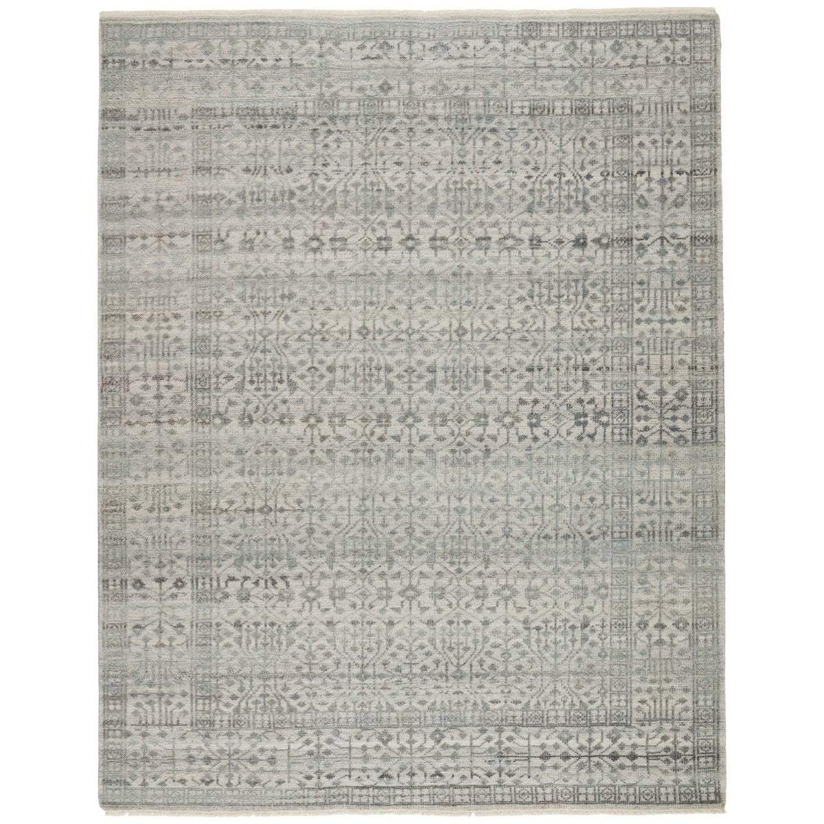 Jaipur Gaia Arinna Tribal Floral Gray Light Blue GAI02 Rug