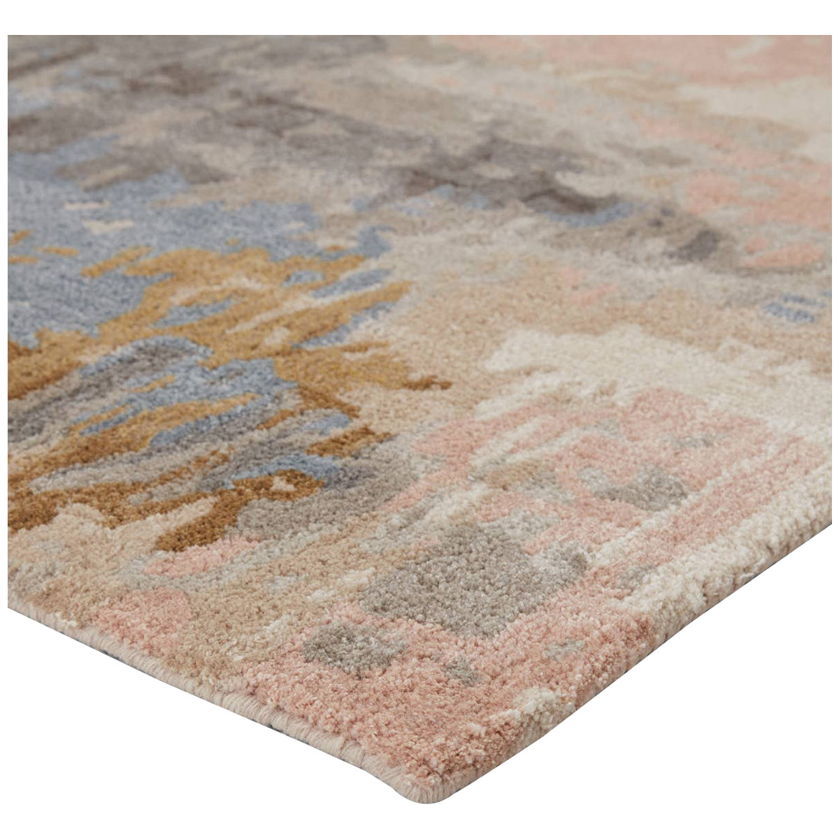 Jaipur Genesis Benna Abstract Blush Light Blue GES17 Area Rug