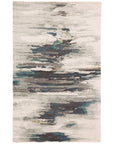 Jaipur Genesis Ryenn Abstract Teal Gray GES20 Rug