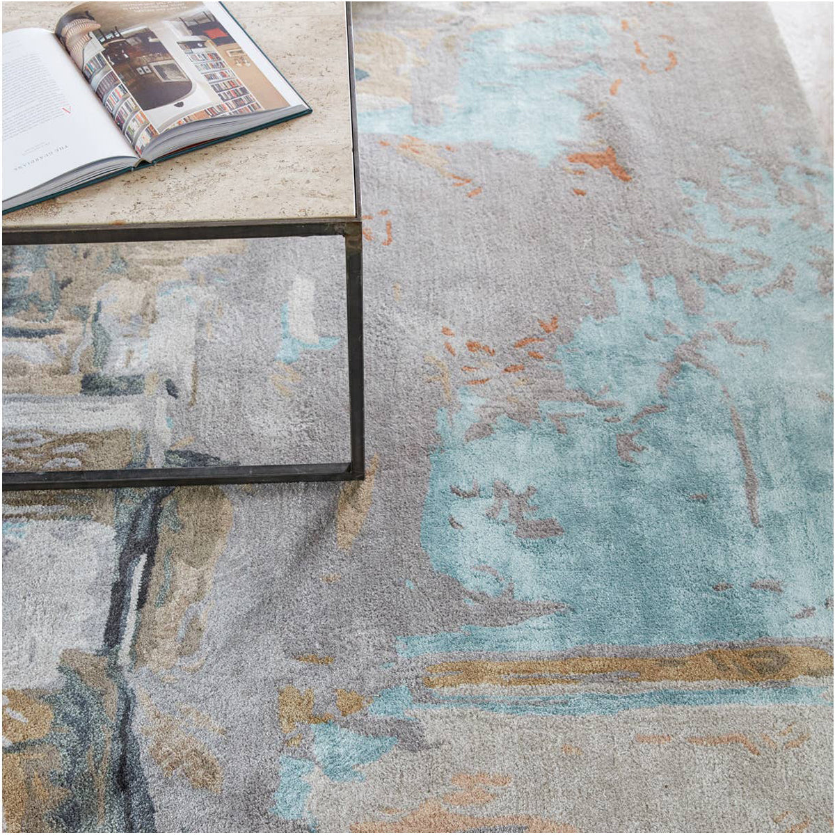 Jaipur Genesis Luella Abstract Gray Blush GES25 Area Rug