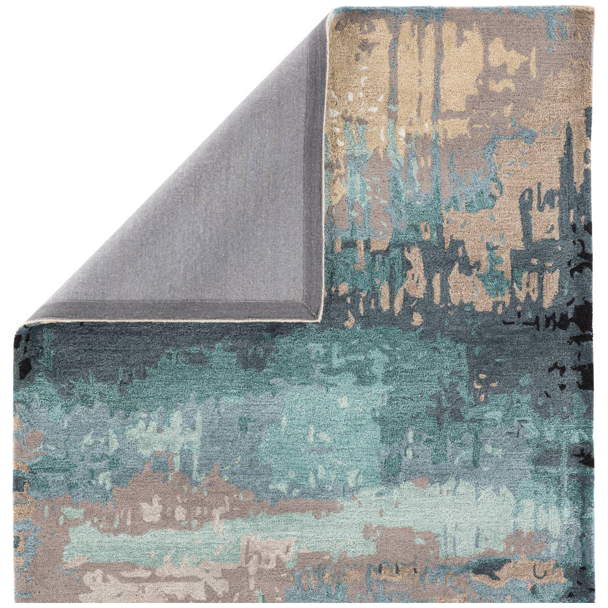 Jaipur Genesis Benna Abstract Blue Gray GES27 Area Rug