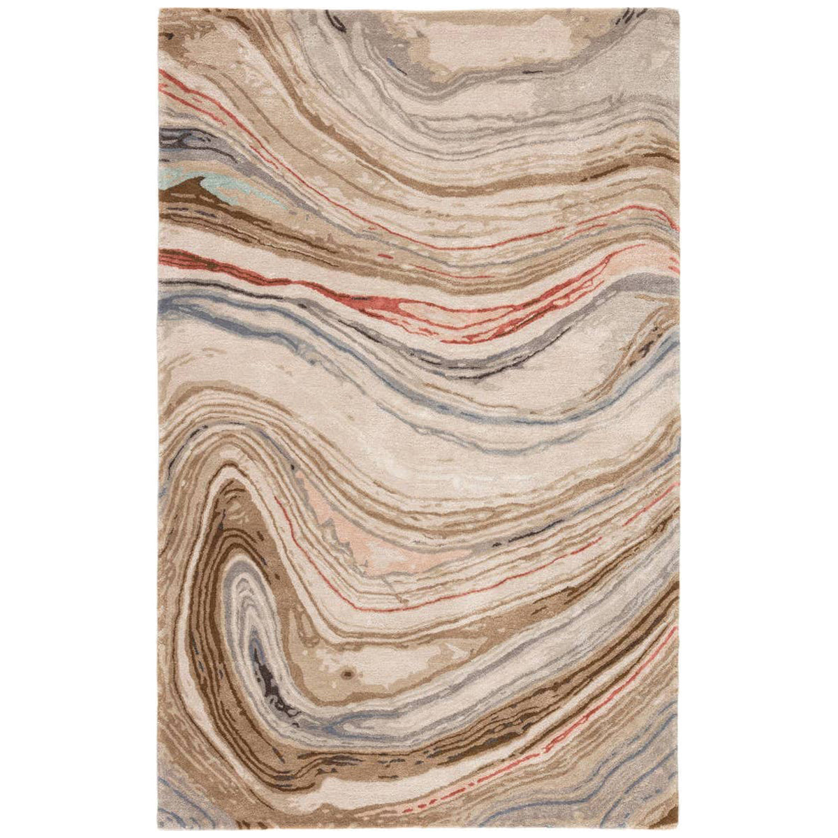 Jaipur Genesis Atha Abstract Brown Red GES31 Area Rug