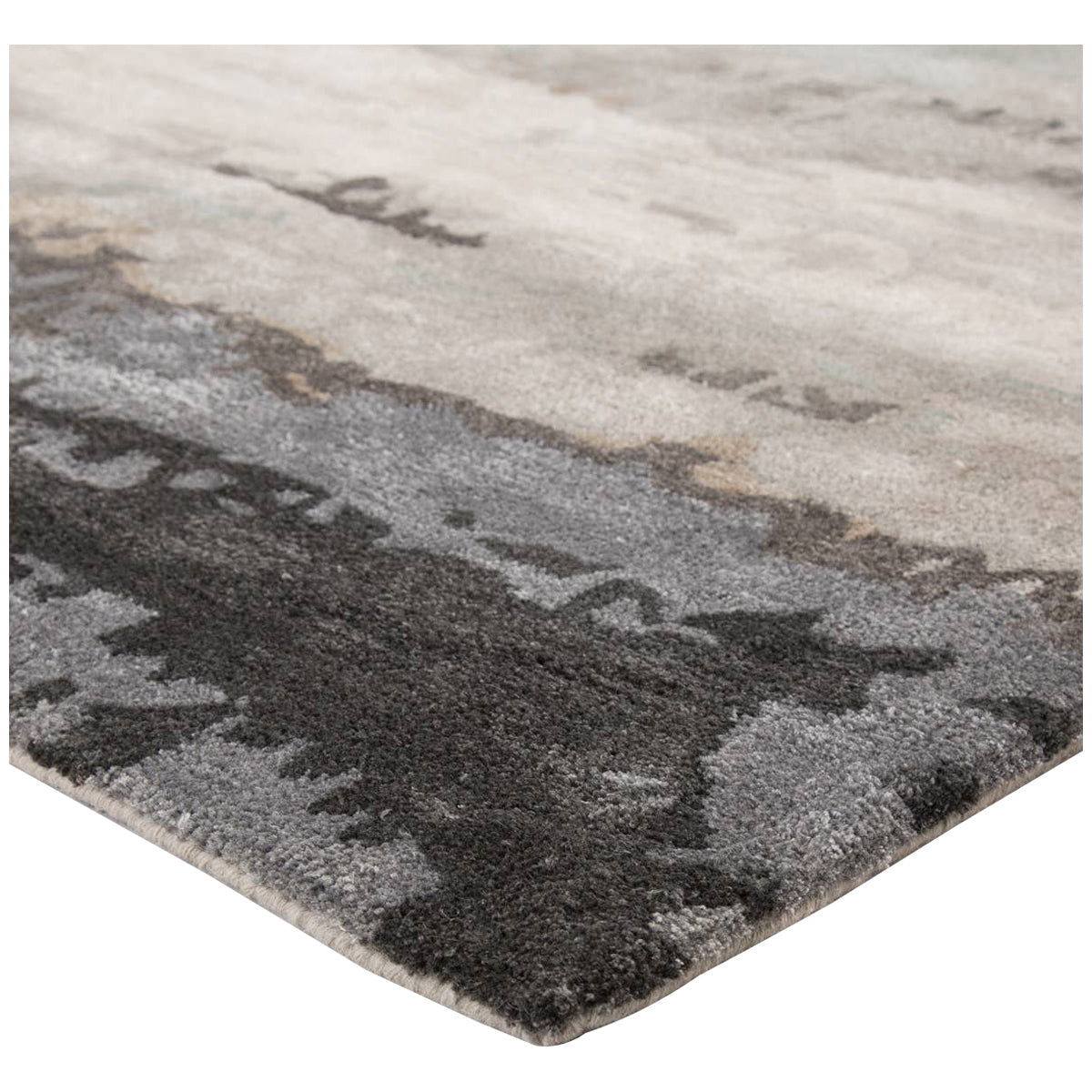 Jaipur Genesis Benna Abstract Black Gray GES34 Area Rug